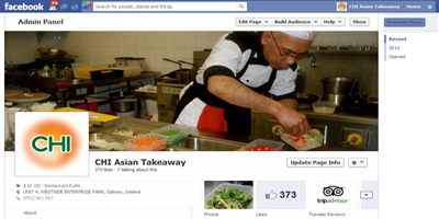 CHI Asian Takeaway – Facebook Page
