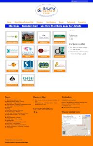 Brochure Websites - Galway Business Club - PMR Web Marketing Web Designer Galway Ireland & Digital Marketing 