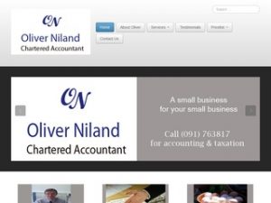Oliver Niland Chartered Accountant - PMR Web Marketing - Brochure Websites -Website Design Galway Ireland & Digital Marketing